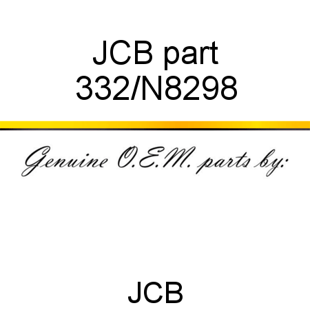 JCB part 332/N8298