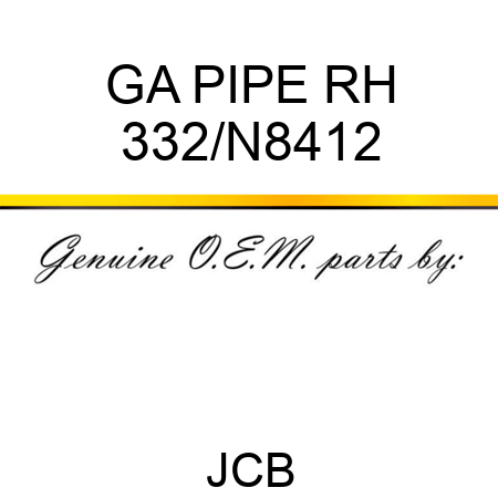 GA PIPE RH 332/N8412