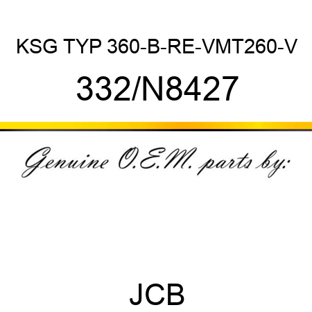 KSG TYP 360-B-RE-VMT260-V 332/N8427