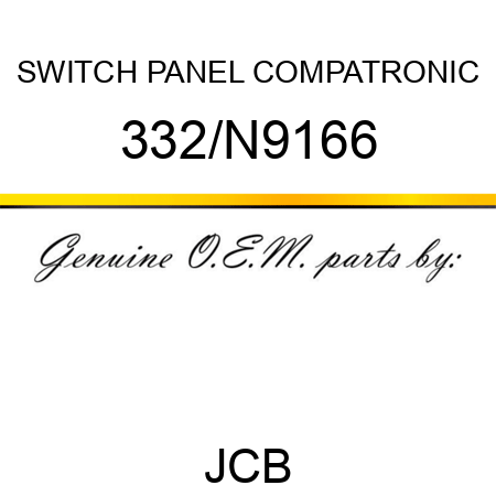 SWITCH PANEL COMPATRONIC 332/N9166