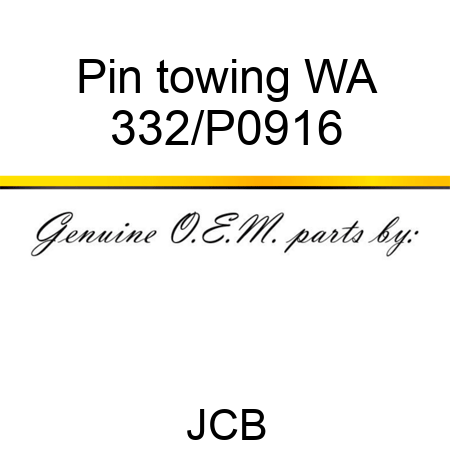 Pin towing WA 332/P0916