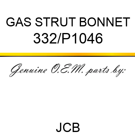 GAS STRUT BONNET 332/P1046