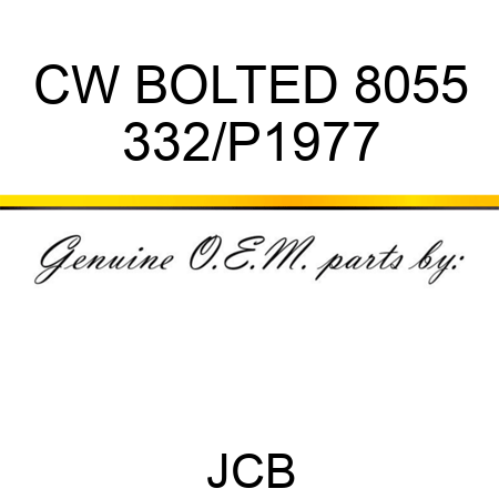 CW BOLTED 8055 332/P1977