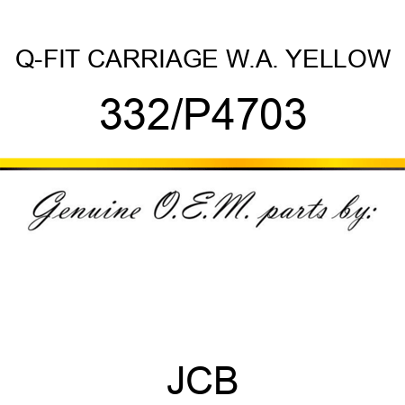 Q-FIT CARRIAGE W.A. YELLOW 332/P4703