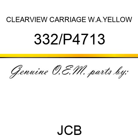 CLEARVIEW CARRIAGE W.A.YELLOW 332/P4713