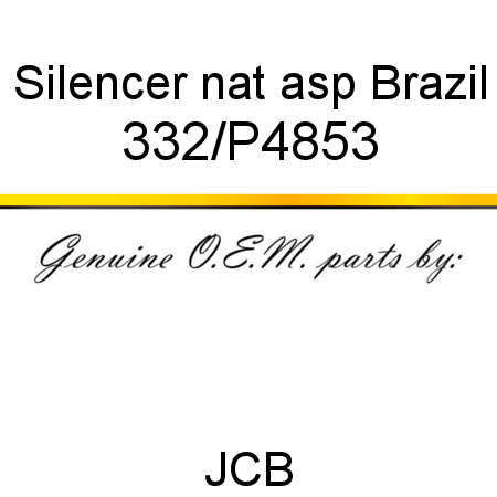 Silencer, nat asp Brazil 332/P4853
