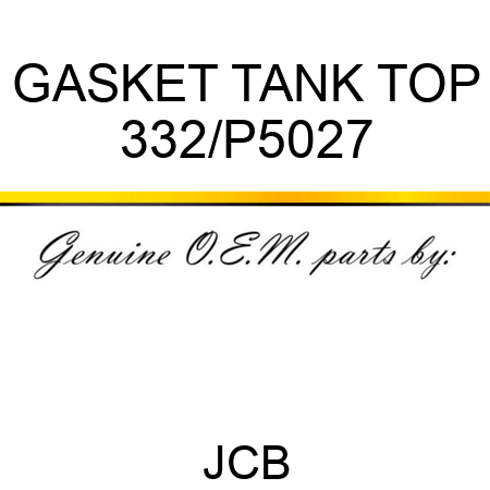 GASKET TANK TOP 332/P5027