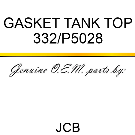 GASKET TANK TOP 332/P5028