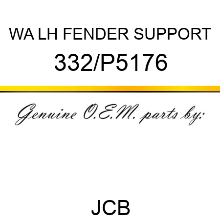 WA LH FENDER SUPPORT 332/P5176