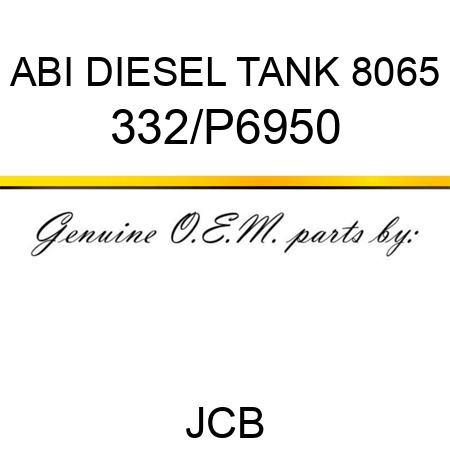 ABI DIESEL TANK 8065 332/P6950