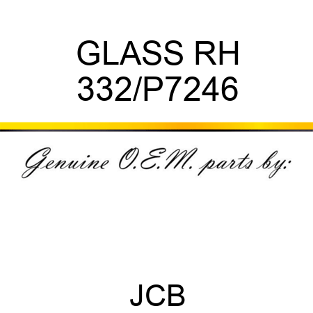 GLASS RH 332/P7246