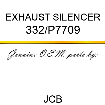 EXHAUST SILENCER 332/P7709