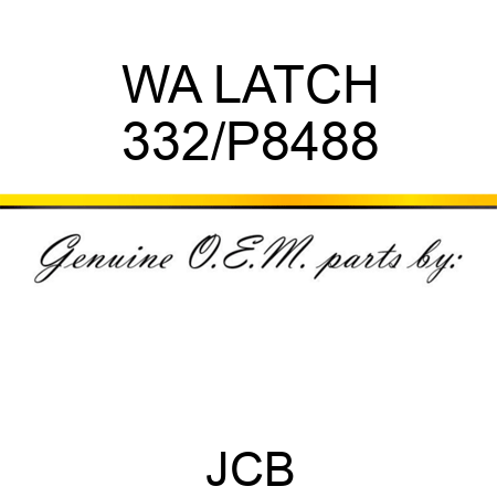 WA LATCH 332/P8488
