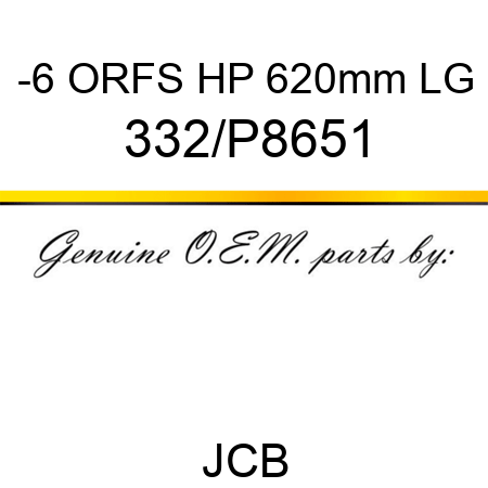 -6 ORFS HP 620mm LG 332/P8651