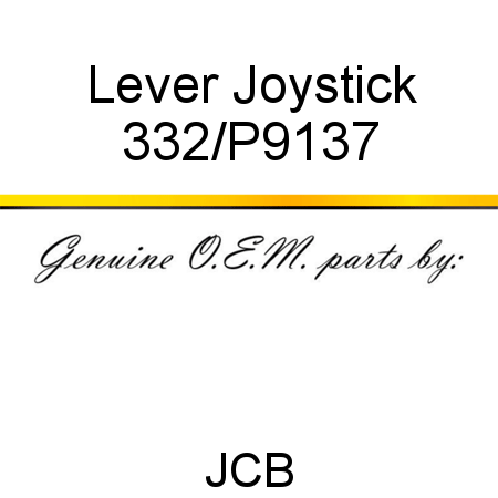 Lever, Joystick 332/P9137