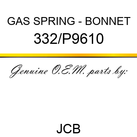 GAS SPRING - BONNET 332/P9610