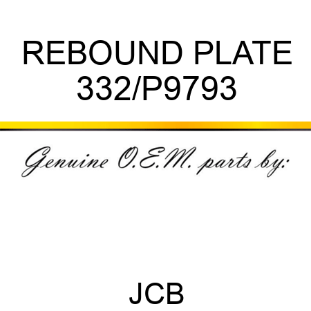 REBOUND PLATE 332/P9793