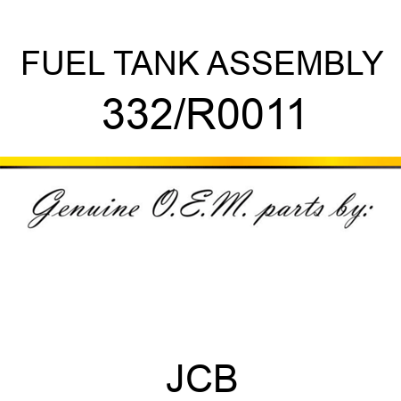 FUEL TANK ASSEMBLY 332/R0011