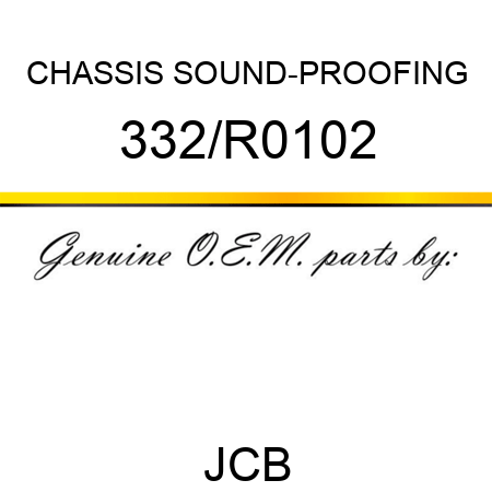 CHASSIS SOUND-PROOFING 332/R0102