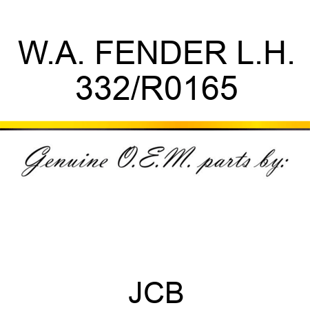 W.A. FENDER L.H. 332/R0165