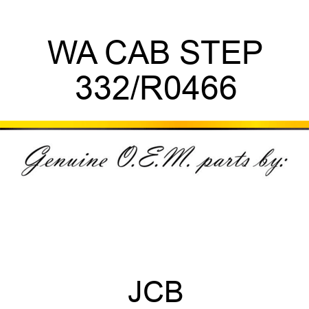 WA CAB STEP 332/R0466