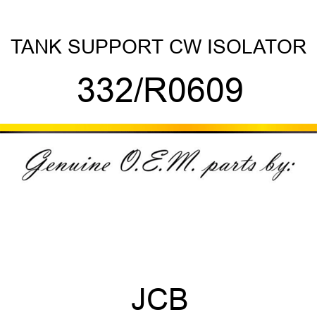 TANK SUPPORT CW ISOLATOR 332/R0609
