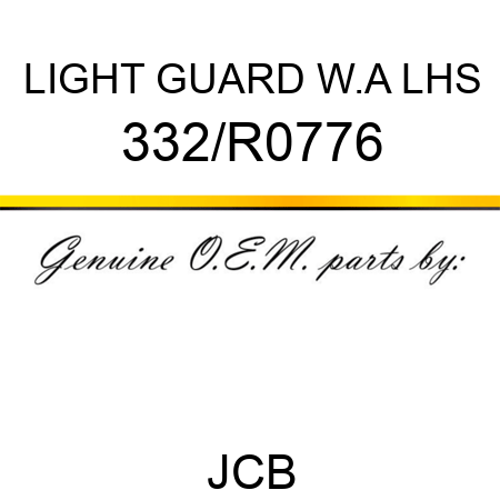 LIGHT GUARD W.A LHS 332/R0776