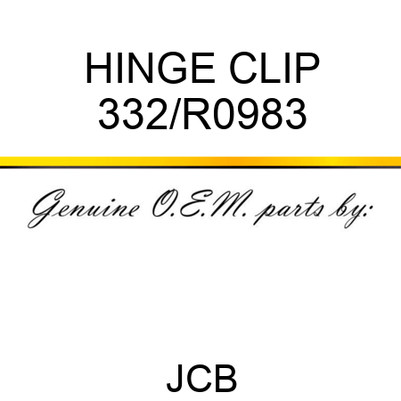 HINGE CLIP 332/R0983
