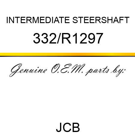 INTERMEDIATE STEERSHAFT 332/R1297