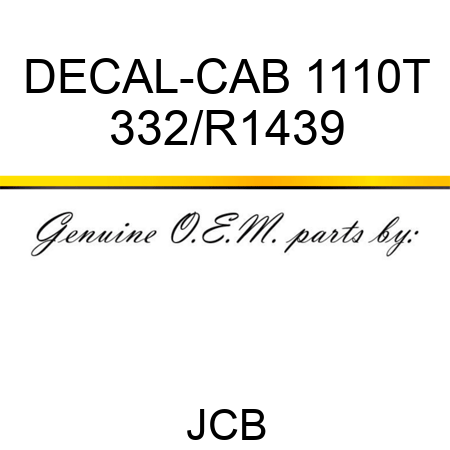 DECAL-CAB 1110T 332/R1439