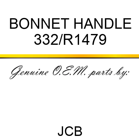 BONNET HANDLE 332/R1479