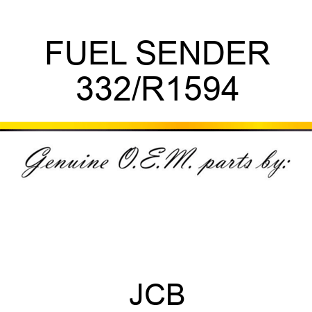 FUEL SENDER 332/R1594