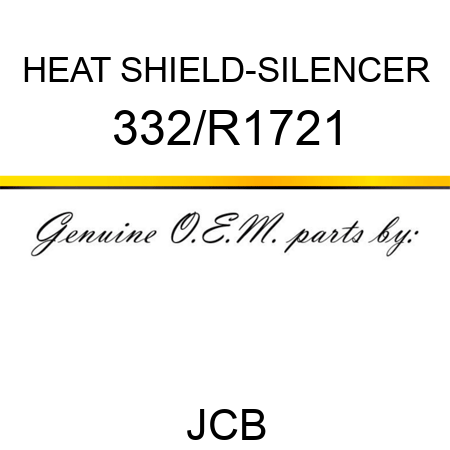 HEAT SHIELD-SILENCER 332/R1721