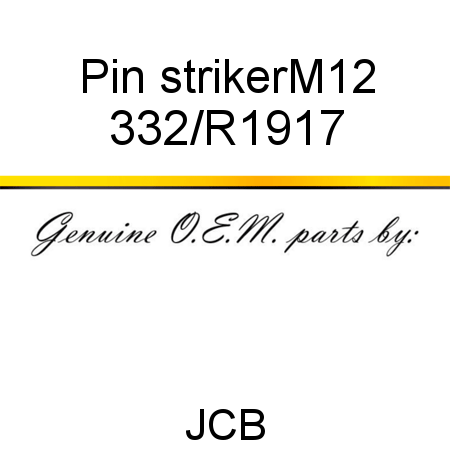 Pin, striker,M12 332/R1917