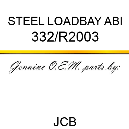 STEEL LOADBAY ABI 332/R2003