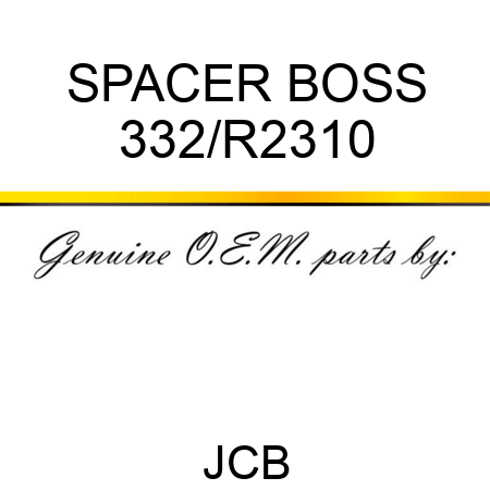 SPACER BOSS 332/R2310