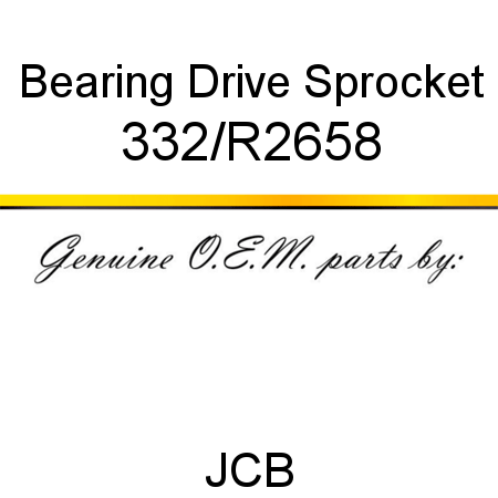 Bearing, Drive Sprocket 332/R2658