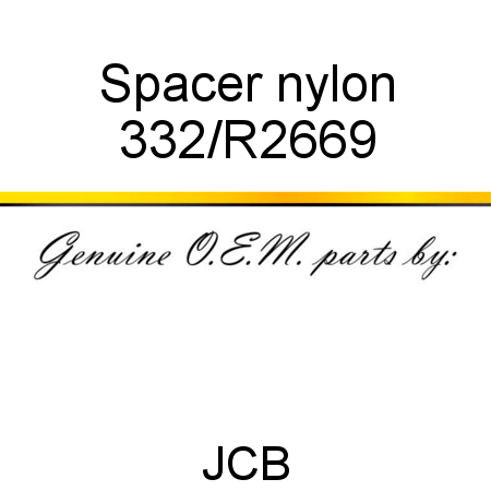 Spacer, nylon 332/R2669