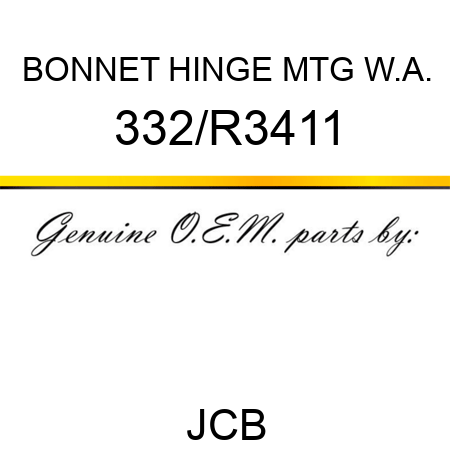 BONNET HINGE MTG W.A. 332/R3411