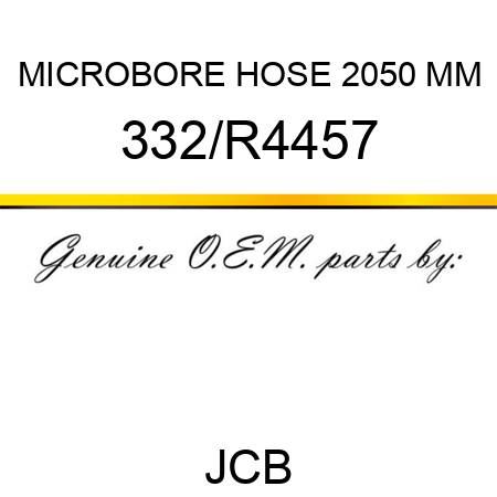 MICROBORE HOSE 2050 MM 332/R4457