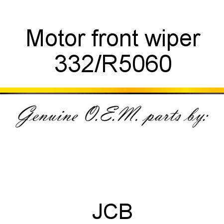 Motor, front wiper 332/R5060