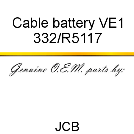 Cable, battery VE1 332/R5117