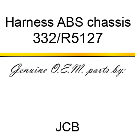 Harness, ABS chassis 332/R5127