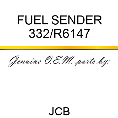 FUEL SENDER 332/R6147