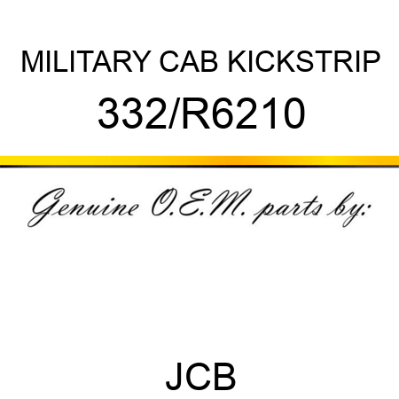 MILITARY CAB KICKSTRIP 332/R6210