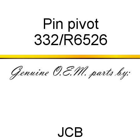 Pin, pivot 332/R6526