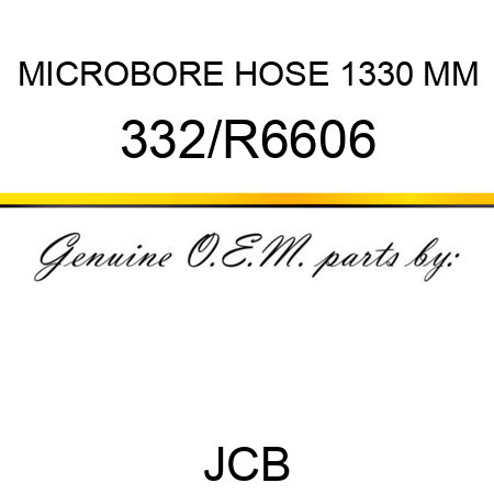 MICROBORE HOSE 1330 MM 332/R6606