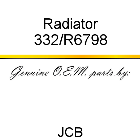 Radiator 332/R6798