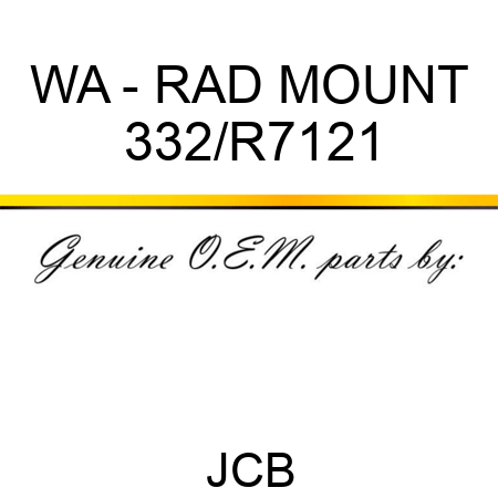 WA - RAD MOUNT 332/R7121