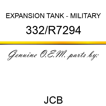 EXPANSION TANK - MILITARY 332/R7294